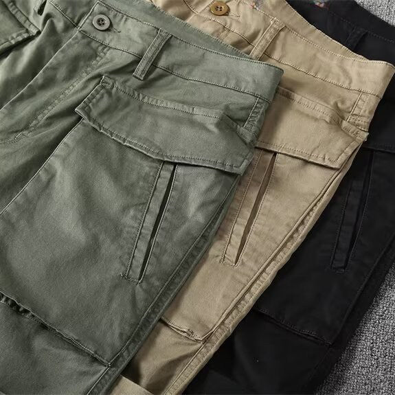 Lorenzo Men's Cargo Shorts | Spandex-Poly Blend, Tactical Style 7