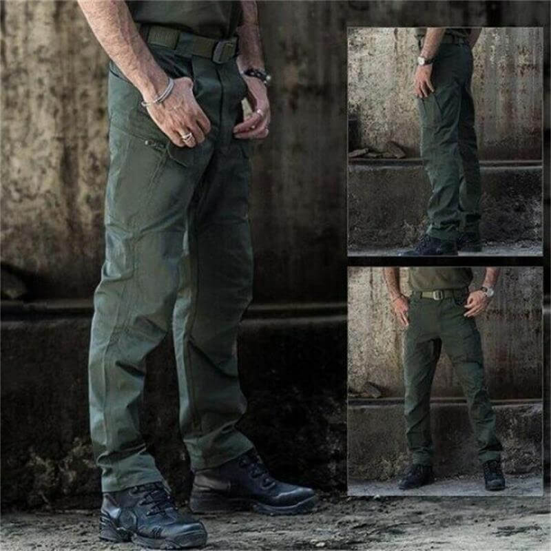 Men's Waterproof Cargo Pants – Multi-Pocket Outdoor Rain Trousers