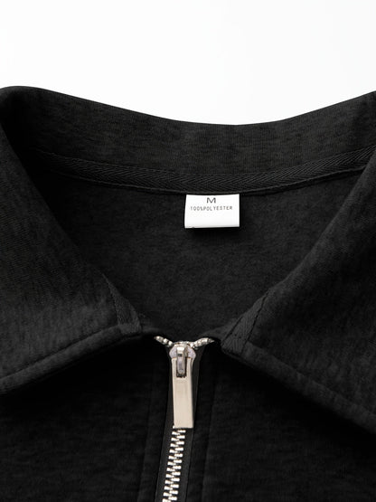 Herren-Pullover aus feinem Strick mit halbem Reißverschluss | Weicher, lässiger und gemütlicher Alltagspullover | Elegante lässige Strickmode für Herbst und Winter