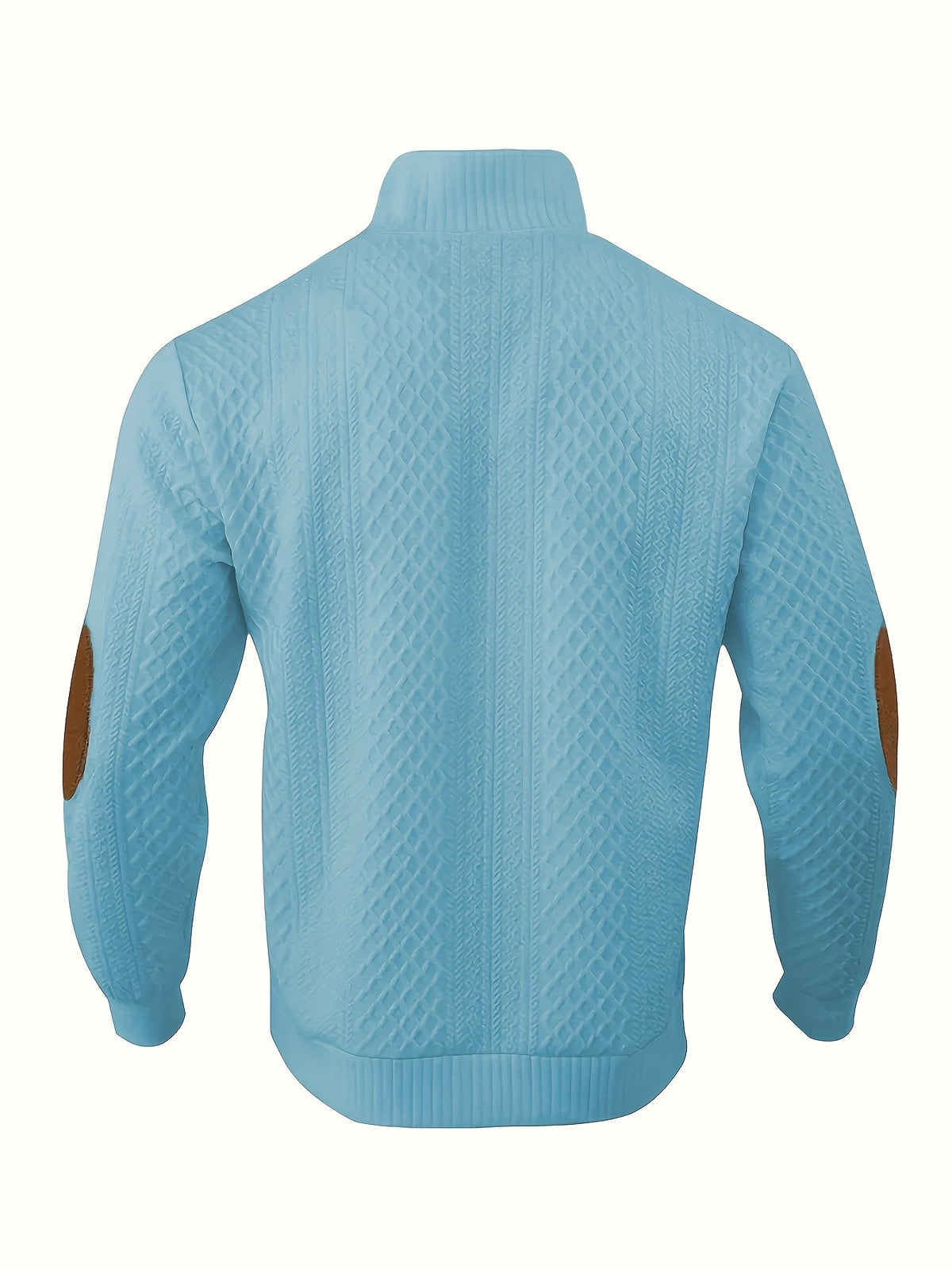 Men's Stand-Collar Button Henley Knit Sweater | Classic Casual Everyday Cosy Pullover | Smart Casual Everyday Autumn Winter Knitwear