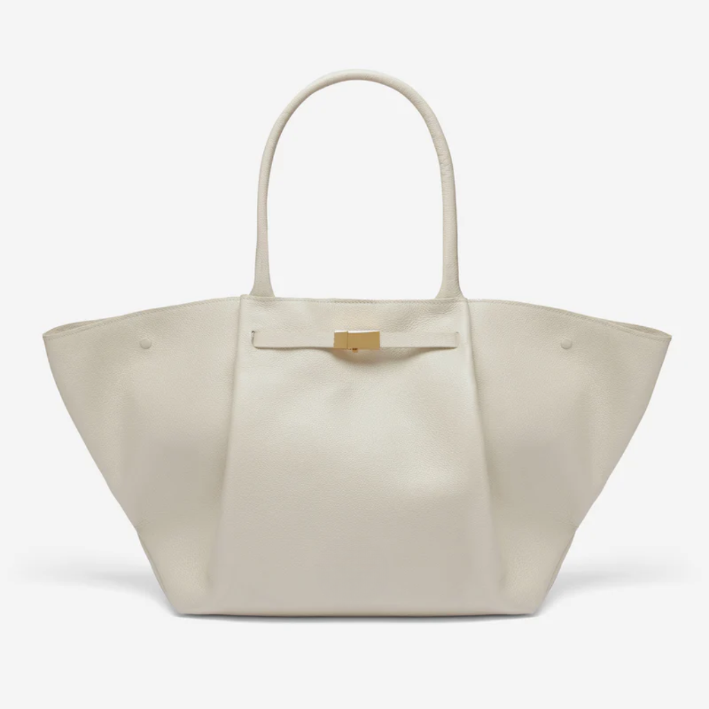 Women's Structured Leather Wide-Body Tote Bag | Black Classic Casual Everyday Top-Handle Bag | Smart Casual Everyday Going Out Bag