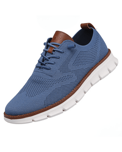 Herren-Sneaker aus Strickmesh mit Schnürung und hohem Tragekomfort | Leichte, atmungsaktive, lässige Trainingsschuhe für jeden Tag | Bequeme Freizeitschuhe zum Gehen für jeden Tag