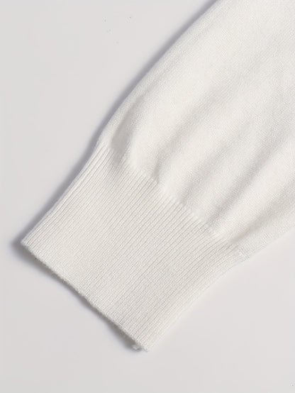 Men's Refined High-Neck Knit Sweater | Classic Cosy Casual Everyday Pullover | Smart Casual Everyday Autumn Winter Knitwear
