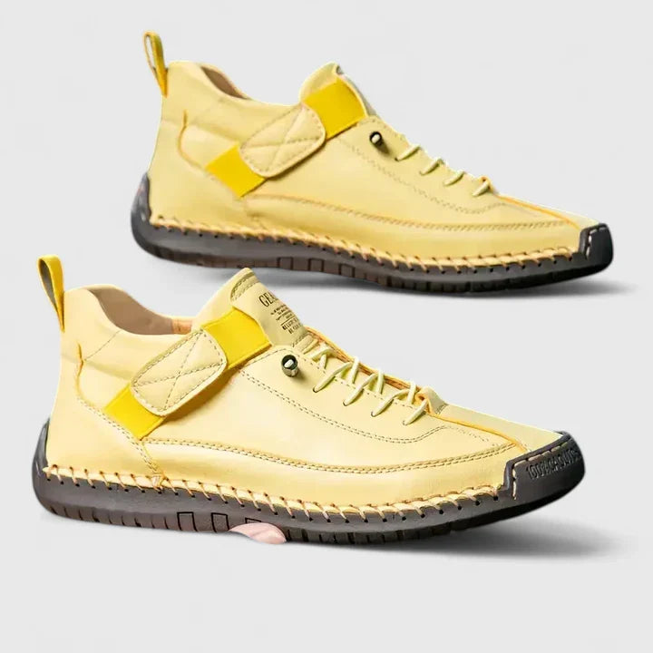 Women's Leather Lace-Up Comfort Shoes | Supportive Cushioned Casual Everyday Walking Shoes | Everyday Comfortable Casual Shoes
