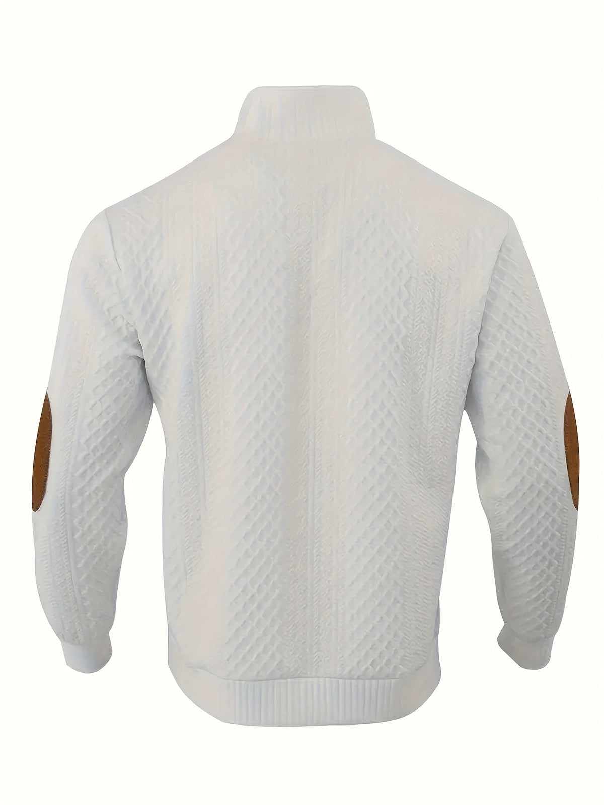 Men's Stand-Collar Button Henley Knit Sweater | Classic Casual Everyday Cosy Pullover | Smart Casual Everyday Autumn Winter Knitwear