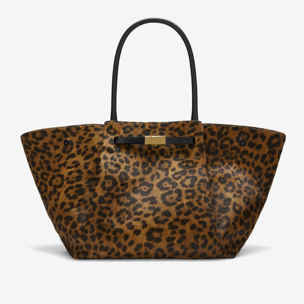 Women's Structured Leather Wide-Body Tote Bag | Black Classic Casual Everyday Top-Handle Bag | Smart Casual Everyday Going Out Bag