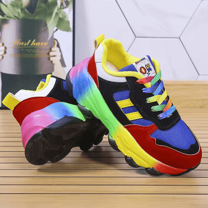 Women's Orthopedic Platform Sneakers | Lightweight Cushioned Women's Trainers | Women's Comfort Lace-Up Sneakers