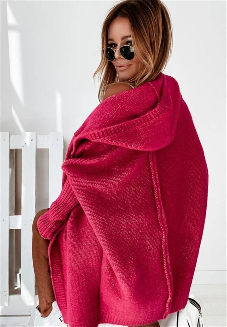 Tereza Cardigan Dame – Mintgrøn Strikcardigan med Løs Pasform