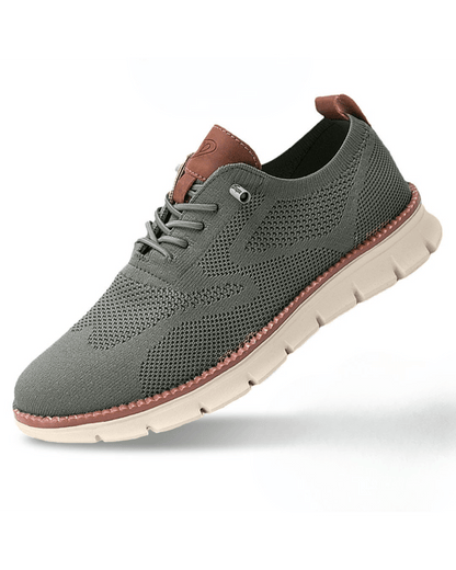 Herren-Sneaker aus Strickmesh mit Schnürung und hohem Tragekomfort | Leichte, atmungsaktive, lässige Trainingsschuhe für jeden Tag | Bequeme Freizeitschuhe zum Gehen für jeden Tag