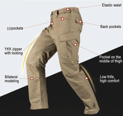 Men's Tactical Cargo Pants – Multi-Pocket Outdoor Trousers