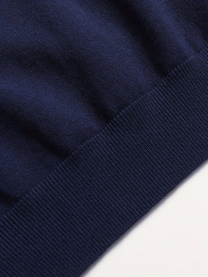 Men's Refined High-Neck Knit Sweater | Classic Cosy Casual Everyday Pullover | Smart Casual Everyday Autumn Winter Knitwear