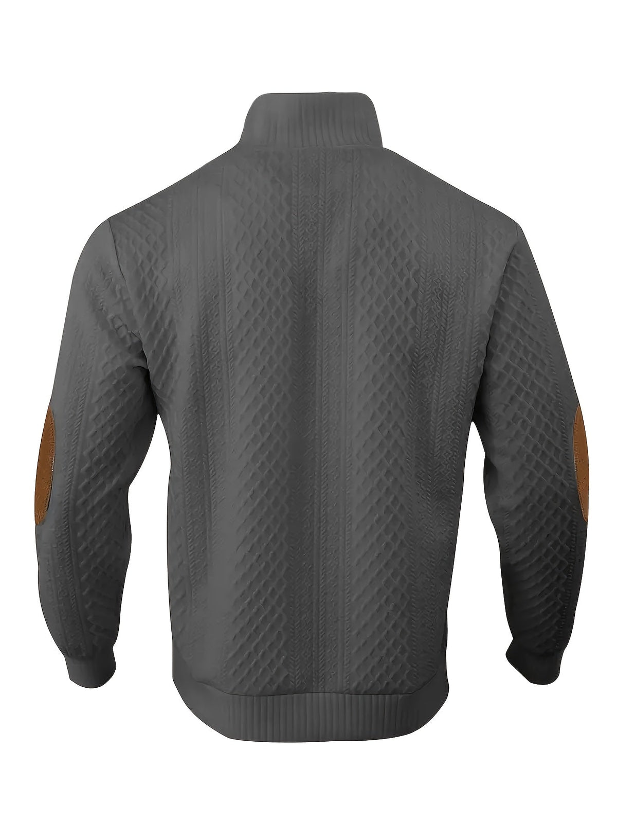 Men's Stand-Collar Button Henley Knit Sweater | Classic Casual Everyday Cosy Pullover | Smart Casual Everyday Autumn Winter Knitwear