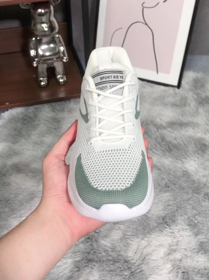 Women's Mesh Lace-Up Sport Trainers | Lightweight Breathable Casual Everyday Streetwear Shoes | Everyday Casual Walking Shoes