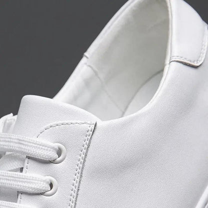 Edward | Formal Leather Men's Trainers with Lace-Up Design
