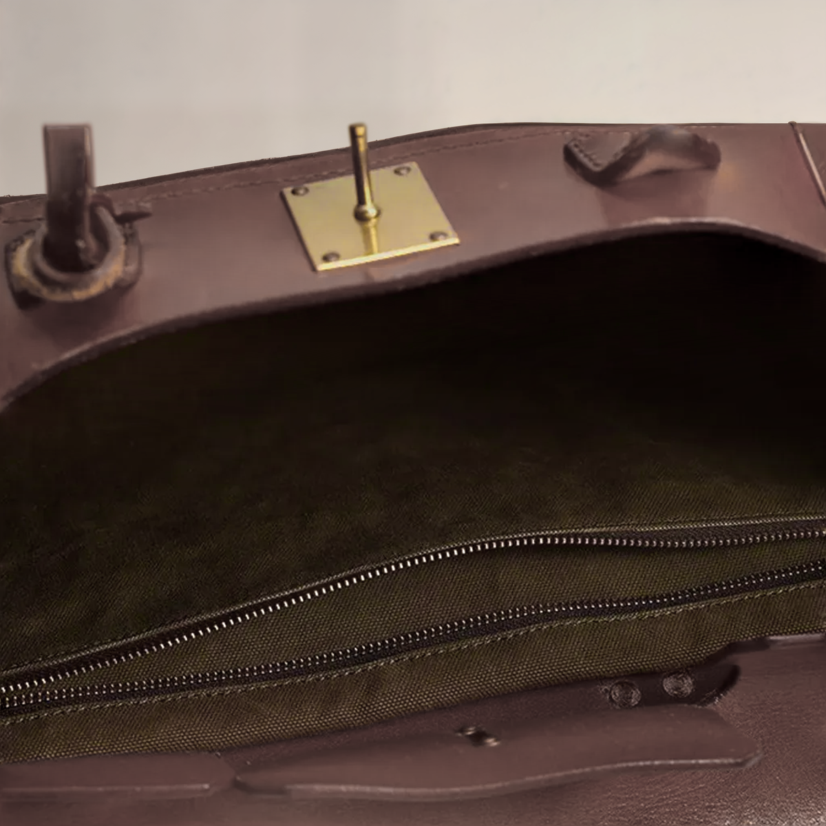 Reisetasche für Damen aus Canvas und Leder | Große strukturierte Tasche in Elfenbein und Tan mit Tragegriffen | Lässige Reise- und Urlaubstasche