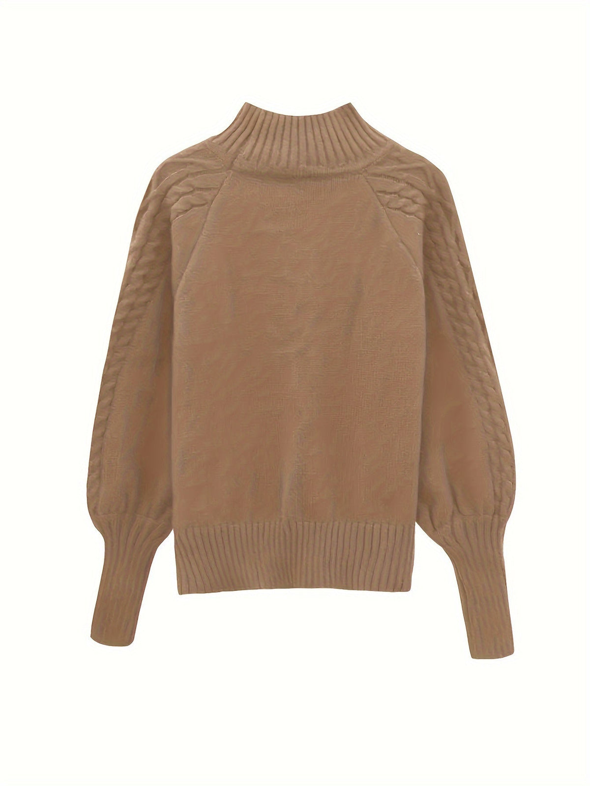 Women's Textured Half-Collar Knit Sweater | Cosy Classic Casual Everyday Jumper | Smart Casual Everyday Autumn Winter Knitwear