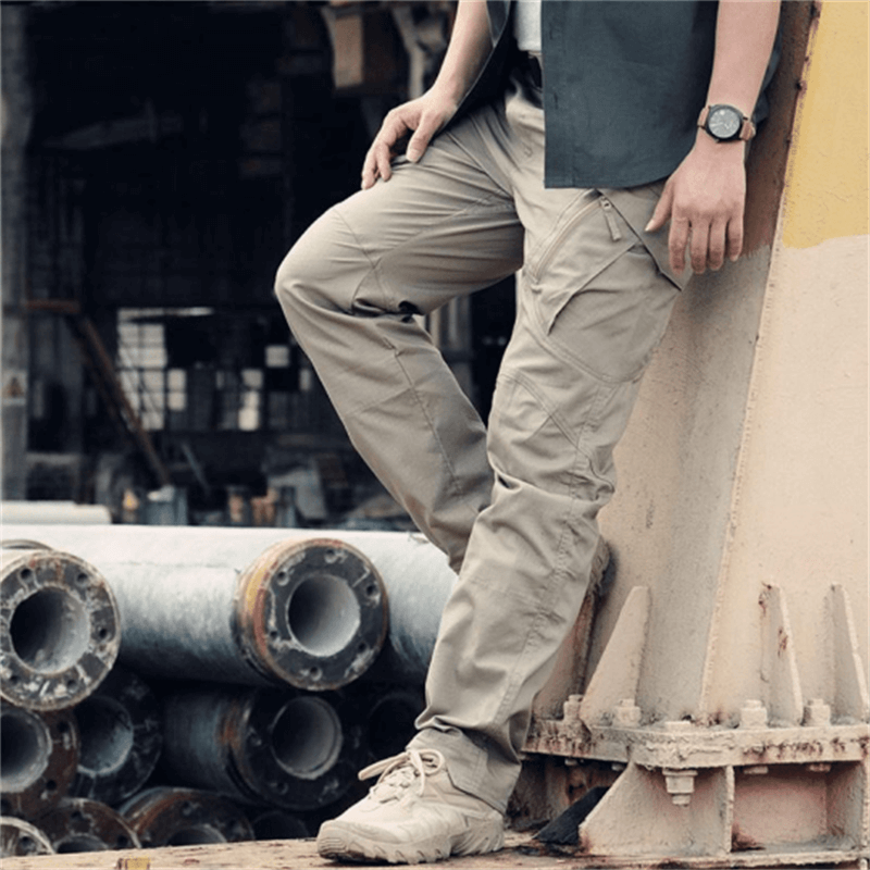 Men's Waterproof Cargo Pants – Multi-Pocket Outdoor Rain Trousers