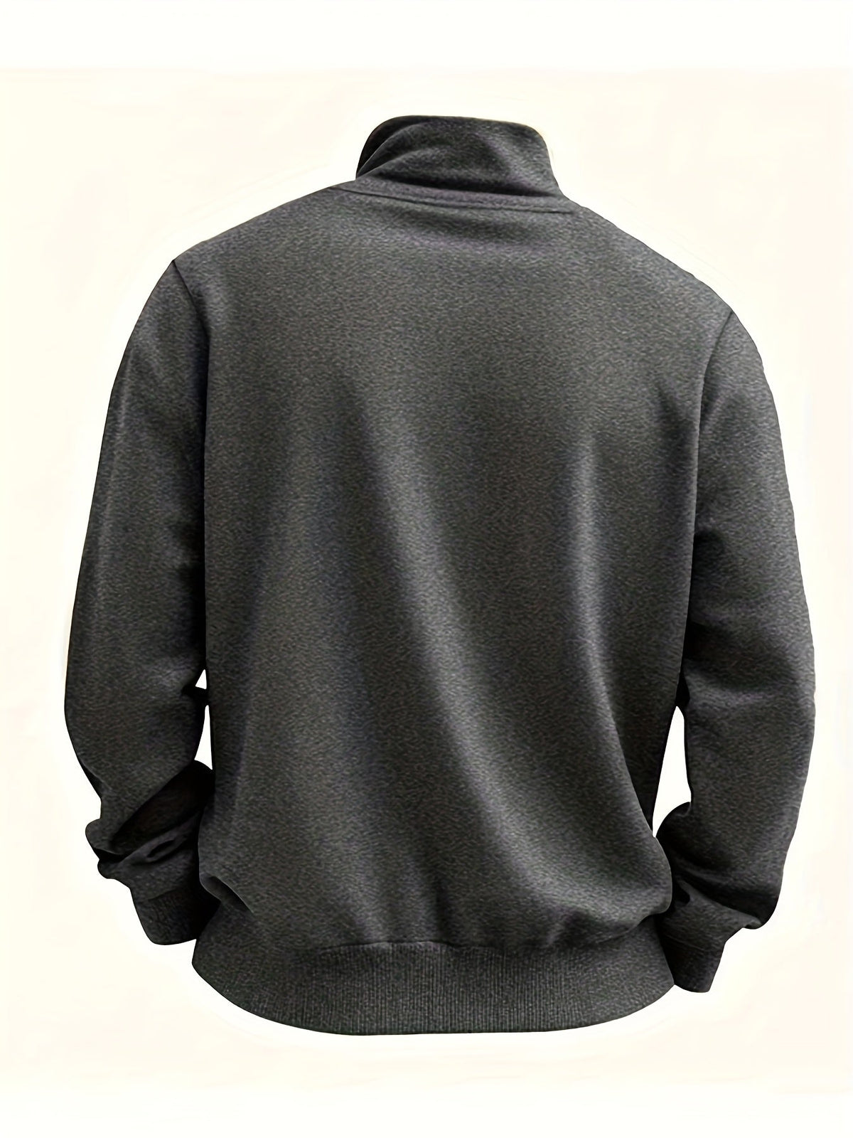 Herren-Pullover aus feinem Strick mit halbem Reißverschluss | Weicher, lässiger und gemütlicher Alltagspullover | Elegante lässige Strickmode für Herbst und Winter