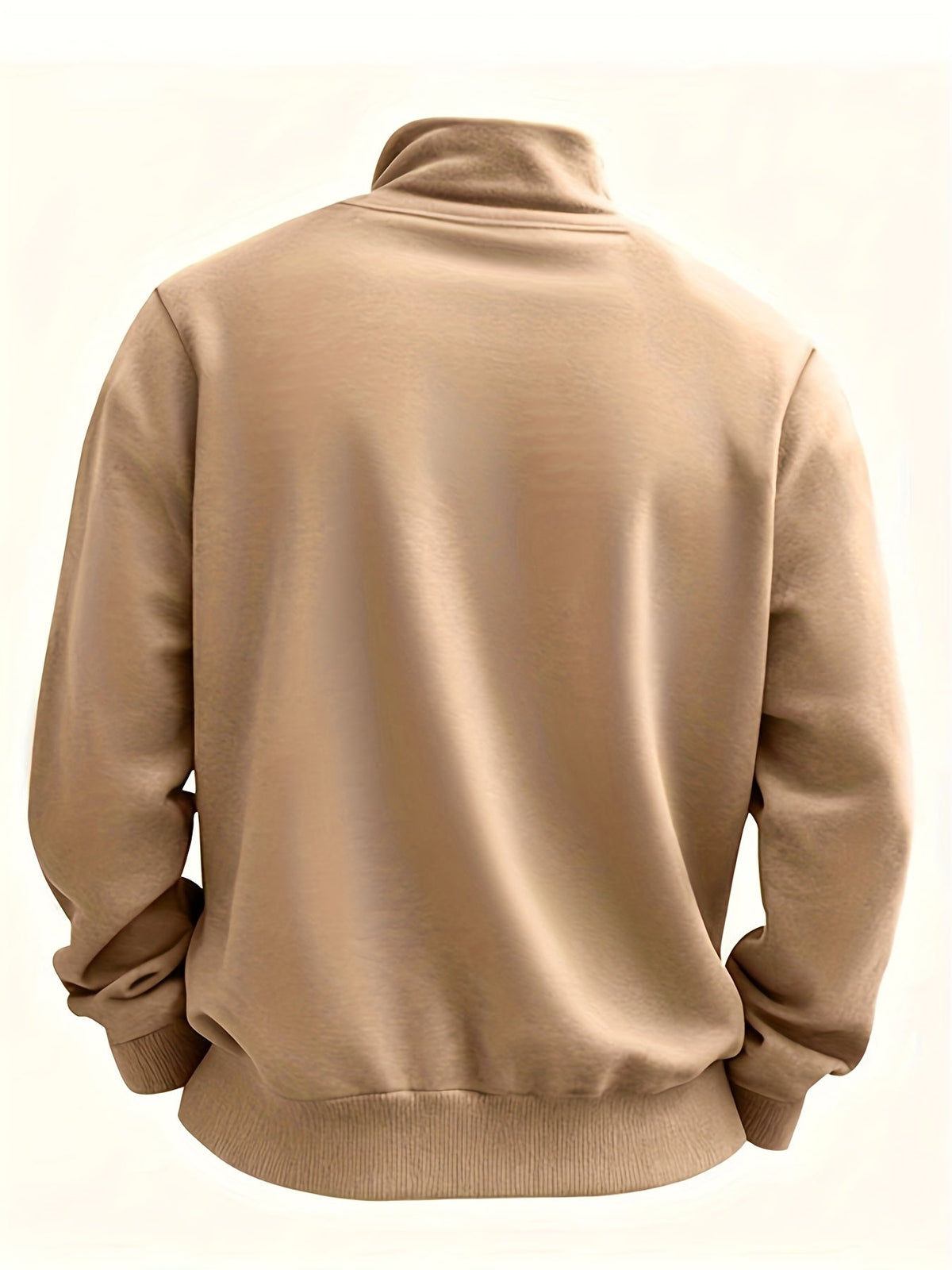 Herren-Pullover aus feinem Strick mit halbem Reißverschluss | Weicher, lässiger und gemütlicher Alltagspullover | Elegante lässige Strickmode für Herbst und Winter