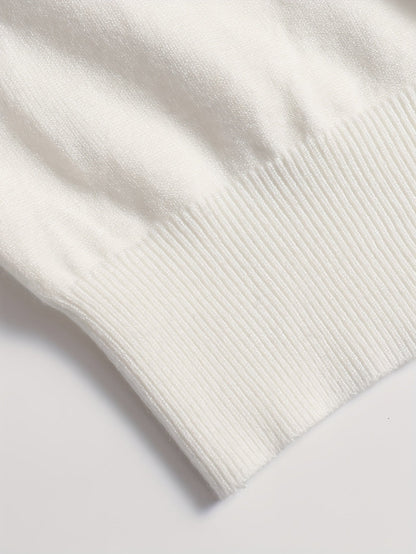 Men's Refined High-Neck Knit Sweater | Classic Cosy Casual Everyday Pullover | Smart Casual Everyday Autumn Winter Knitwear