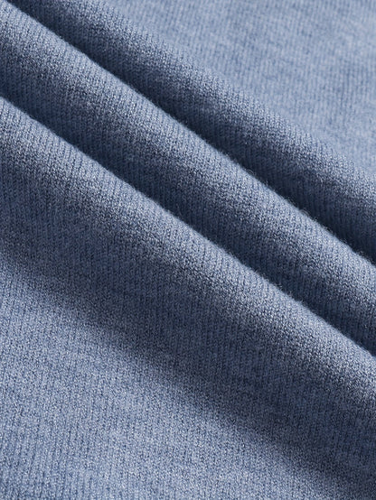 Men's Refined High-Neck Knit Sweater | Classic Cosy Casual Everyday Pullover | Smart Casual Everyday Autumn Winter Knitwear