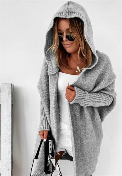 Tereza Cardigan Dame – Mintgrøn Strikcardigan med Løs Pasform