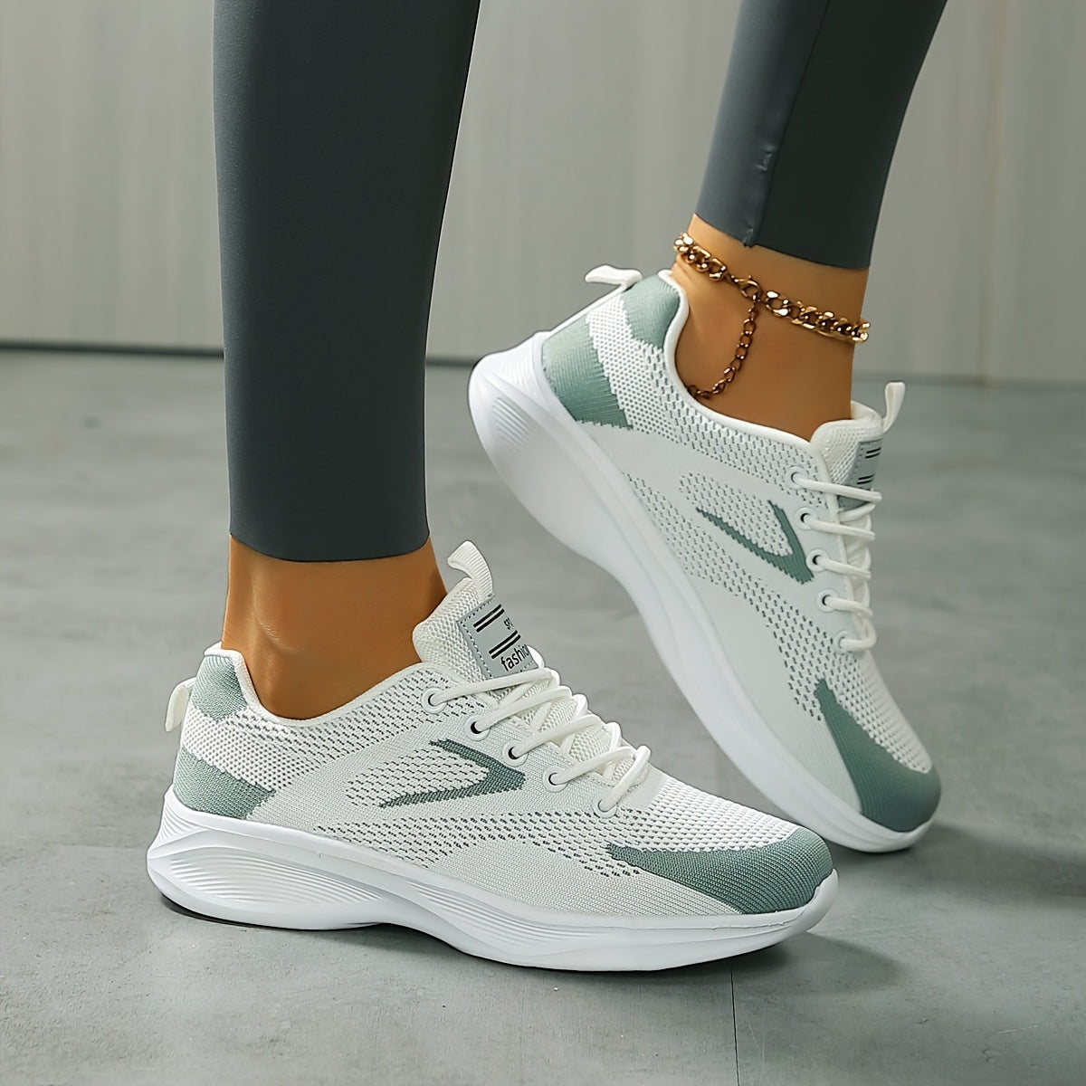Women's Mesh Lace-Up Sport Trainers | Lightweight Breathable Casual Everyday Streetwear Shoes | Everyday Casual Walking Shoes