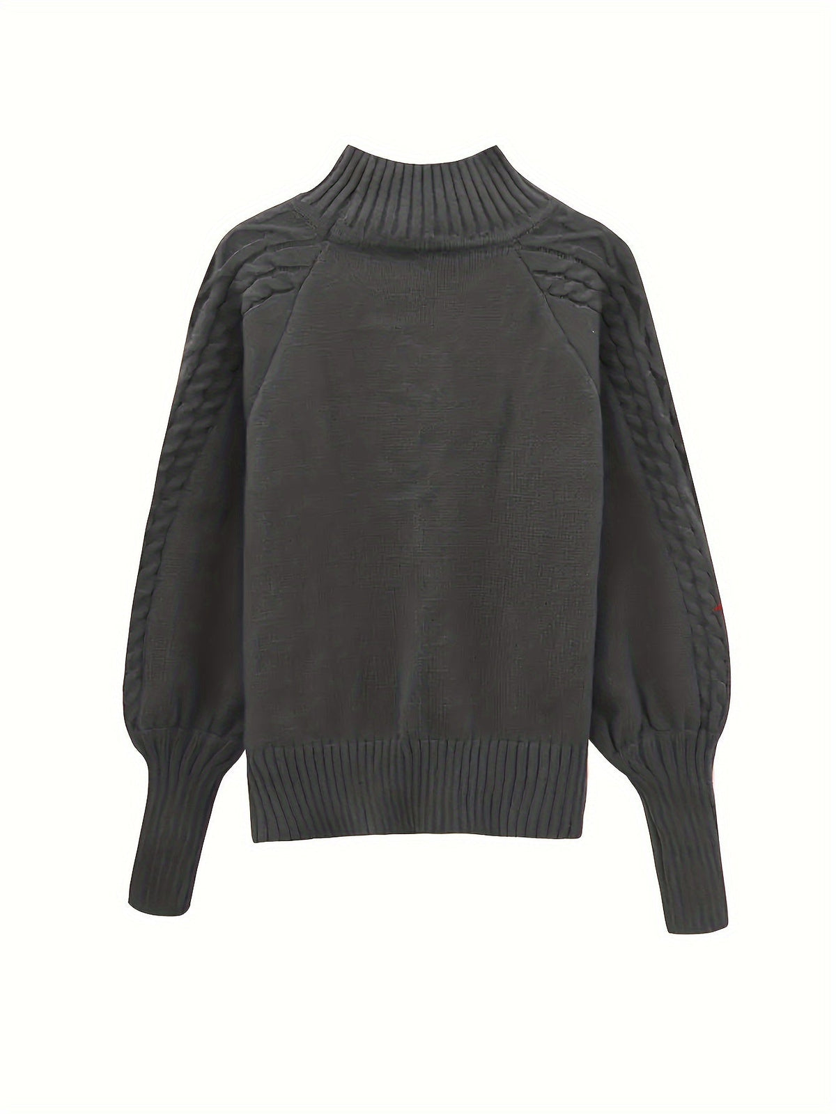 Women's Textured Half-Collar Knit Sweater | Cosy Classic Casual Everyday Jumper | Smart Casual Everyday Autumn Winter Knitwear