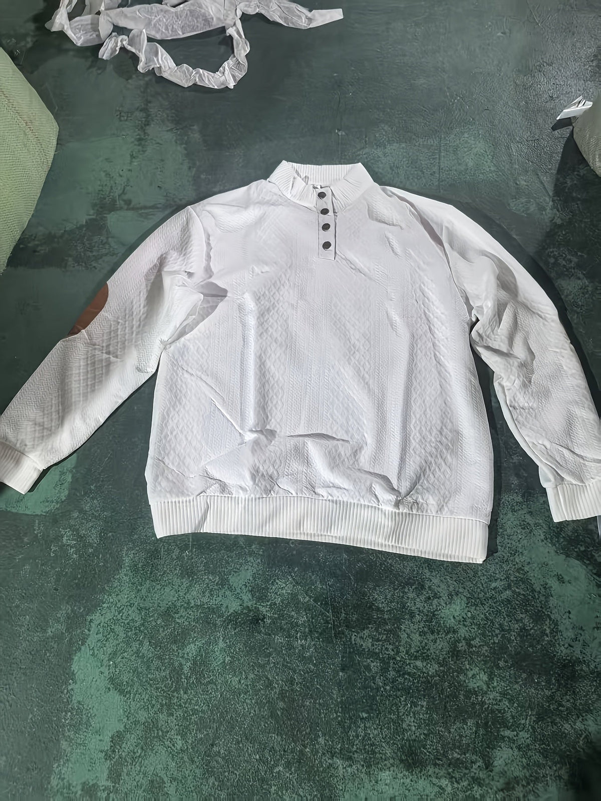 Men's Stand-Collar Button Henley Knit Sweater | Classic Casual Everyday Cosy Pullover | Smart Casual Everyday Autumn Winter Knitwear