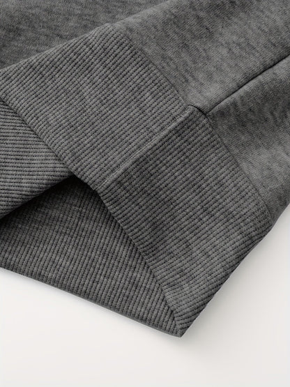 Herren-Pullover aus feinem Strick mit halbem Reißverschluss | Weicher, lässiger und gemütlicher Alltagspullover | Elegante lässige Strickmode für Herbst und Winter