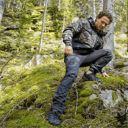 Men's Waterproof Cargo Pants – Multi-Pocket Outdoor Rain Trousers