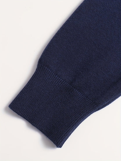 Men's Refined High-Neck Knit Sweater | Classic Cosy Casual Everyday Pullover | Smart Casual Everyday Autumn Winter Knitwear