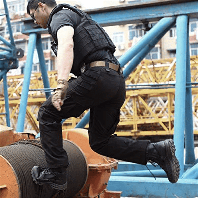 Men's Waterproof Cargo Pants – Multi-Pocket Outdoor Rain Trousers