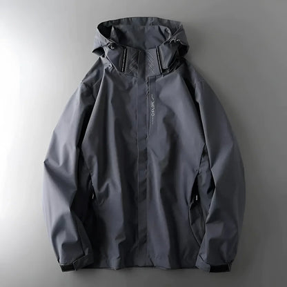 Men's Hooded Waterproof Rain Jacket – Everyday Outdoor Coat