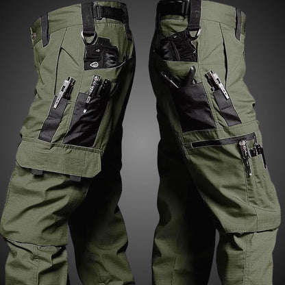 Men's Camouflage Cargo Pants – Multi-Pocket Outdoor Trousers