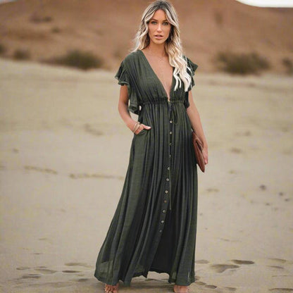 Bella Women's Beach Cover Up Dress | Oversized Boho Style, Lightweight 1