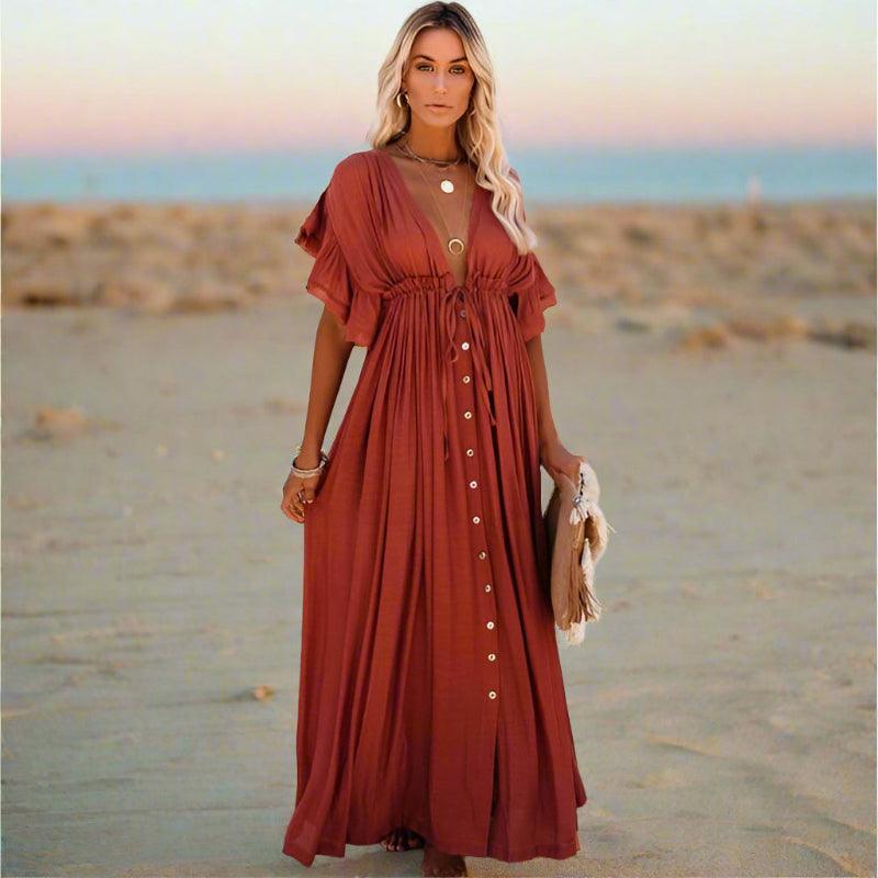 Bella Women's Beach Cover Up Dress | Oversized Boho Style, Lightweight 3