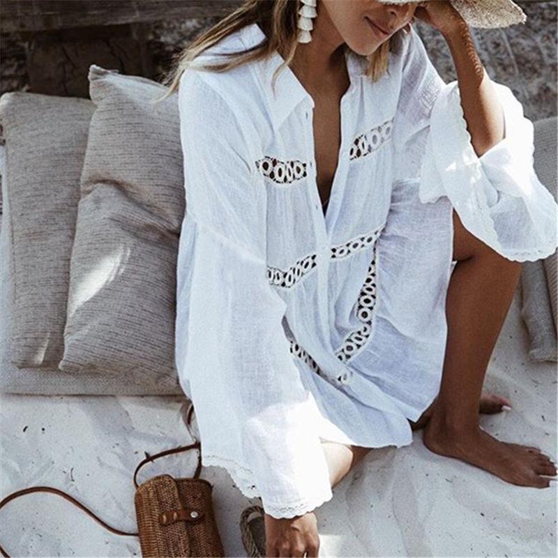 Bella Women's Beach Cover Up | Cotton-Poly Blend, Bohemian Style 0