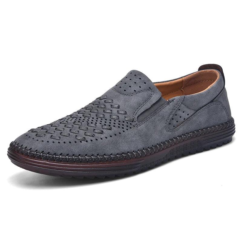 Benson Men's Brown Loafers | Genuine Split Cow Leather, Comfortable Footbed 2