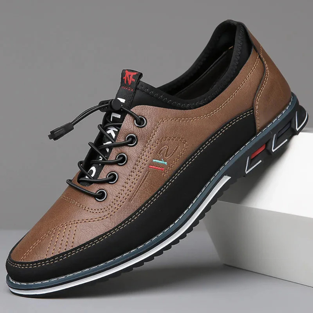 Herren-Oxfordschuhe aus Leder mit Schnürung | Lässige, elegante und bequeme Lederschuhe für jeden Tag | Business-Casual-Büroschuhe für jeden Tag