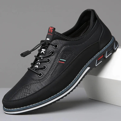 Herren-Oxfordschuhe aus Leder mit Schnürung | Lässige, elegante und bequeme Lederschuhe für jeden Tag | Business-Casual-Büroschuhe für jeden Tag