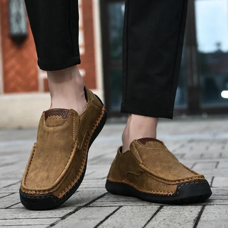 Caden Men's Brown Loafers | Genuine Leather, Comfortable Fit 1