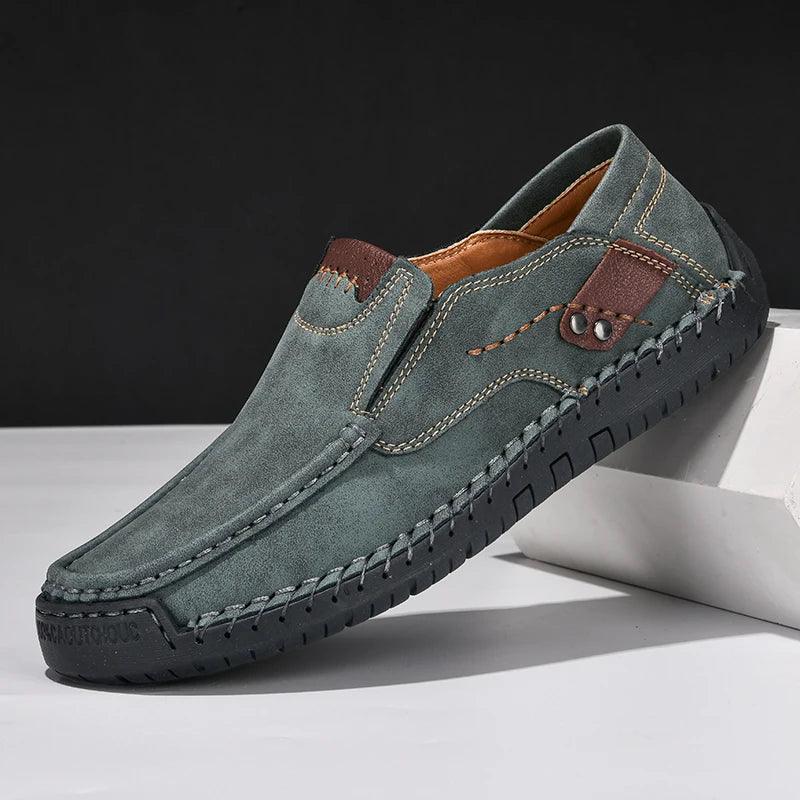 Caden Men's Brown Loafers | Genuine Leather, Comfortable Fit 4