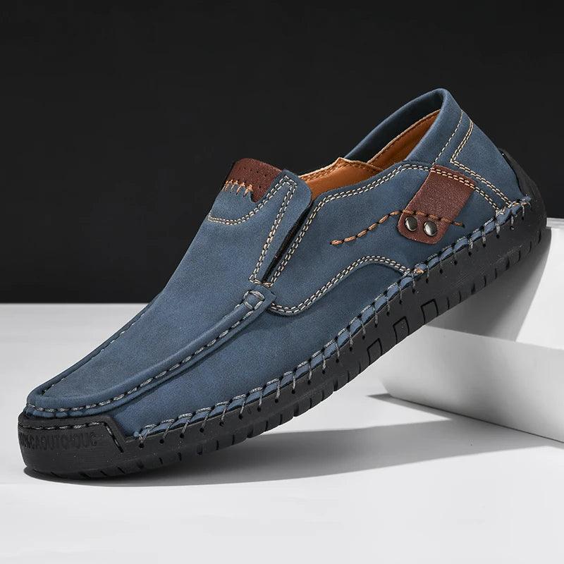 Caden Men's Brown Loafers | Genuine Leather, Comfortable Fit 6
