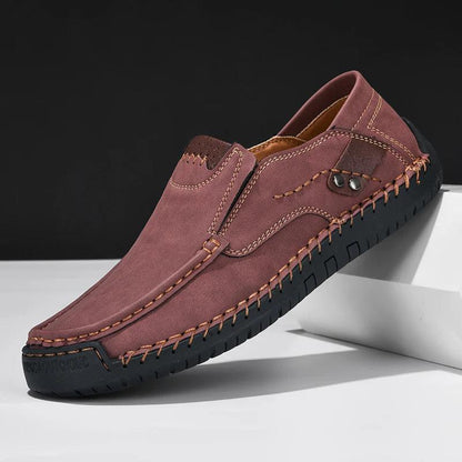 Caden Men's Brown Loafers | Genuine Leather, Comfortable Fit 8