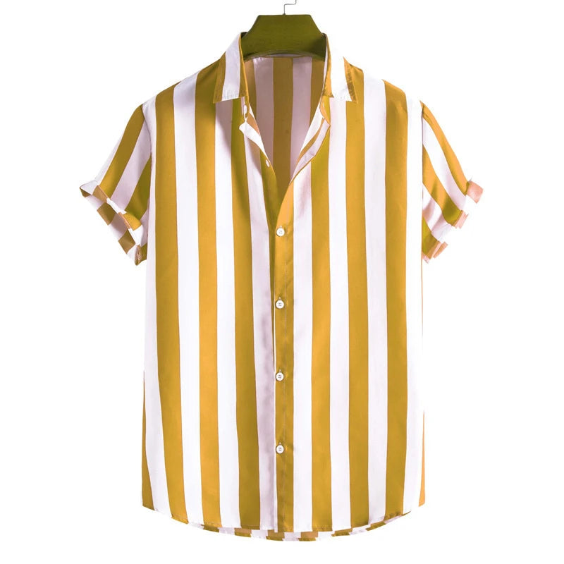 Cavari Men's Shirt | Relaxed Fit, Striped Design 2