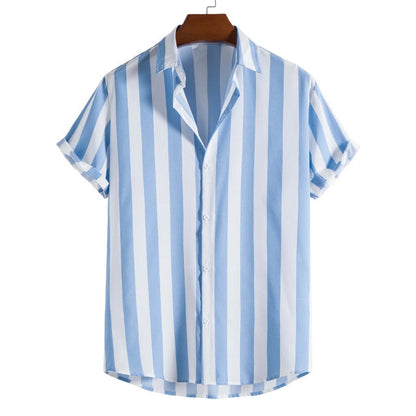Cavari Men's Shirt | Relaxed Fit, Striped Design 4