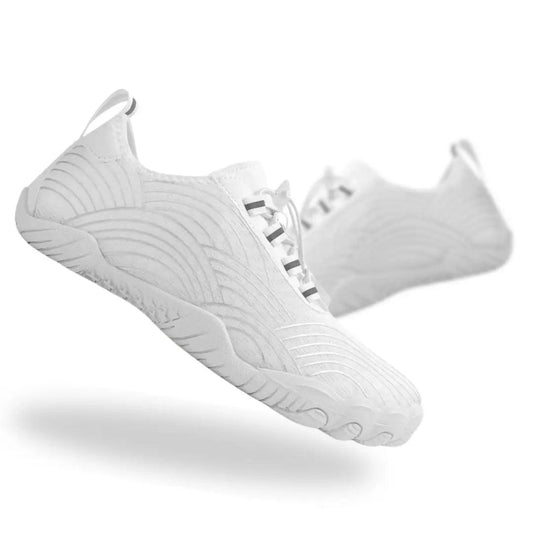 Everyday Wear Lace-Up Barefoot Shoes with Heel Pull Tab
