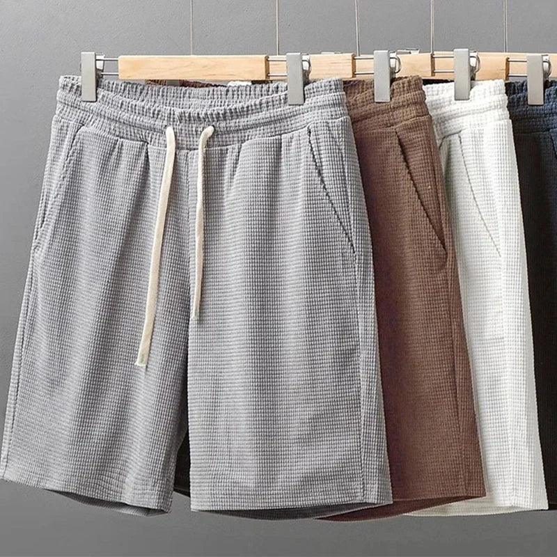 Crest Men's Waffle Knit Shorts | Ultra Soft, Relaxed Fit 1