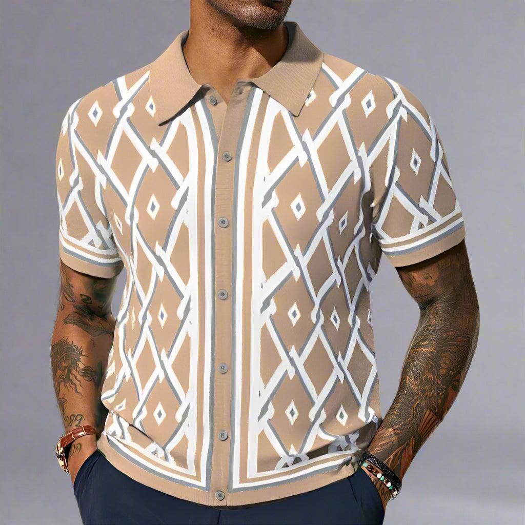 Dante Men's Polo Shirt | Comfort-Stretch Fabric, Retro Style 2